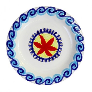 Round Plate Tramontana de simone pottery mangiallegro PTTR Round Plate Tramontana de simone pottery mangiallegro PTTR
